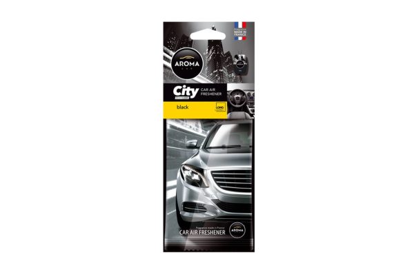 Ambientador para coche AROMA CAR CITY CARD BLACK