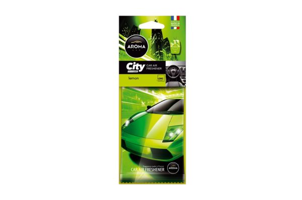 Ambientador para coche AROMA CAR CITY CARD LEMON