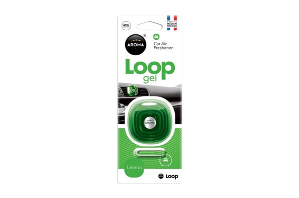 Ambientador gel para coche AROMA CAR LOOP - Lemon