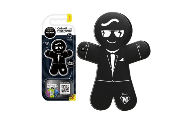 Ambientador para coche AROMA CAR MANNY - Black