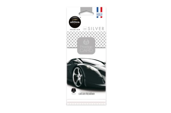 Ambientador para coche AROMA PRESTIGE CARD SILVER