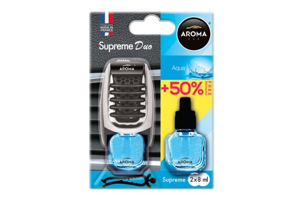 Ambientador para coche AROMA SUPREME DUO AQUA