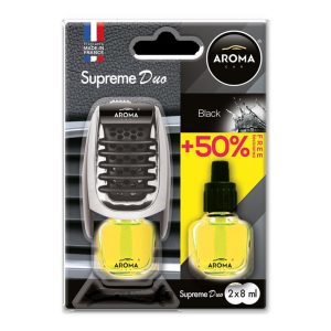 Ambientador para coche AROMA SUPREME DUO BLACK