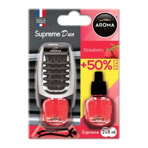 Ambientador para coche AROMA SUPREME DUO STRAWBERRY (Fresa)