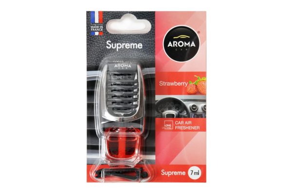 Ambientador para coche AROMA SUPREME STRAWBERRY (Fresa)