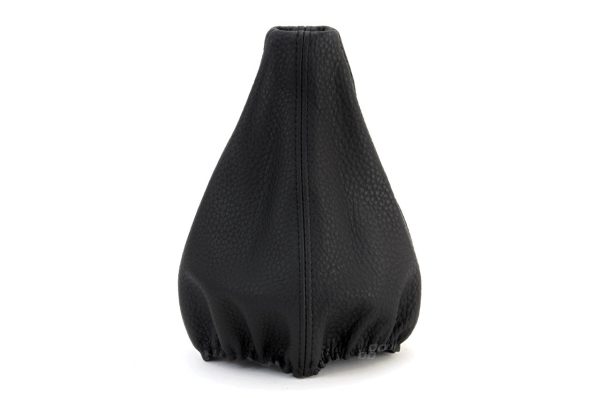 Cubierta para palanca de cambios de cuero hilos negros