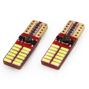 LED CANBUS 24SMD 4014 T10e (W5W) White 12V/24V