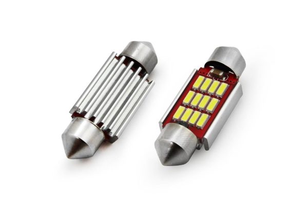 LED CANBUS 12SMD 4014 Festoon 36mm White 12V-24V
