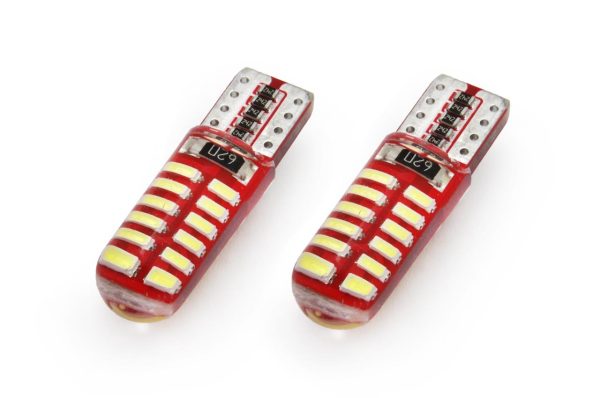 LED CANBUS 24SMD 3014 T10e (W5W) SILCA White 12V
