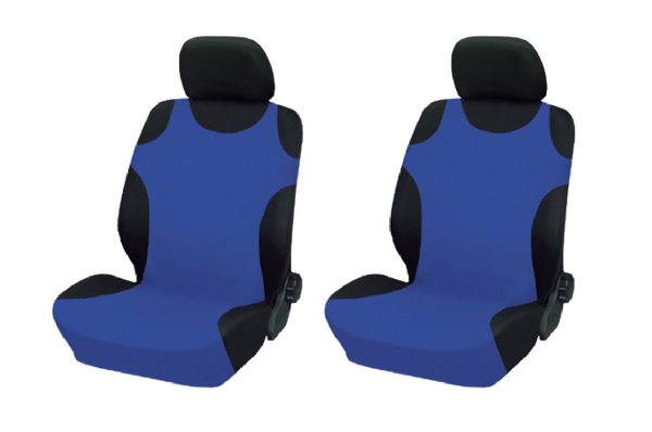 Covertor para asiento de coche "Shirts" azul, 2 unid.