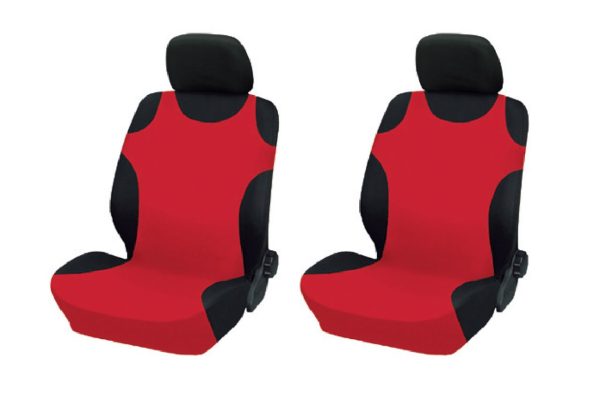 Covertor para asiento de coche "Shirts" rojo, 2 unid.