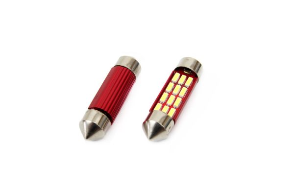 LED CANBUS 12SMD 4014 Festoon 39mm White 12V/24V
