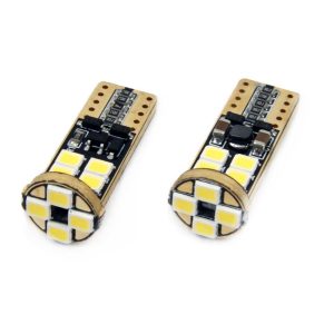 LED CANBUS 12SMD 2835 T10e (W5W) White 12V/24V