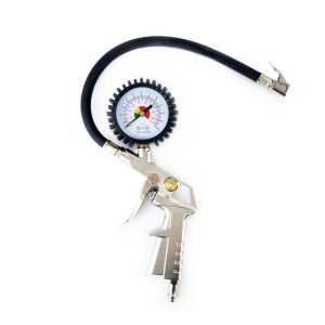 Pistola de compresor de aire con manómetro