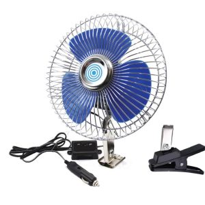 Ventilador metálico para coche sujeción a tornillo + clip CFAN-15+ 12V
