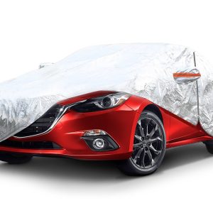 Cobertor reflectivo para coche, color ALUMINIO, con cierre, 120g algodón, talla: XL