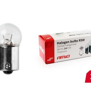 10 unid. Bombillas halógenas R5W BA15s 24V.