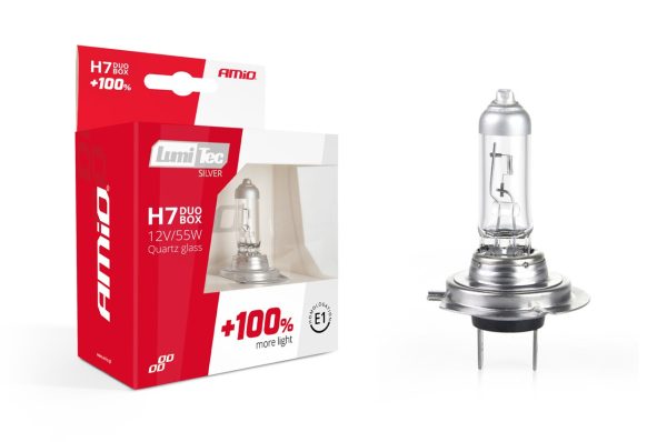 Kit halógenos LumiTec SILVER +100% H7 12V 55W DUO BOX