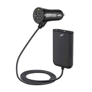 Cargador para móvil frontal + extensión 4 USB