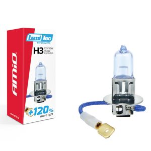 Bombilla halógena H3 12V 55W LumiTec SuperWhite +120%
