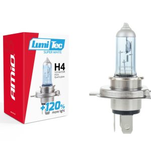 Bombilla halógena LumiTec SuperWhite +120% H4 12V 60/55W