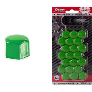Tapones válvula para llanatas 17 mm- verde