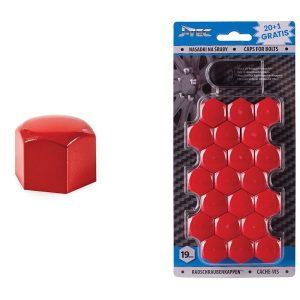 Tapones válvula para llanatas 19 mm- rojo