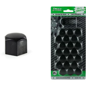 Tapones válvula para llanatas 21 mm- negro