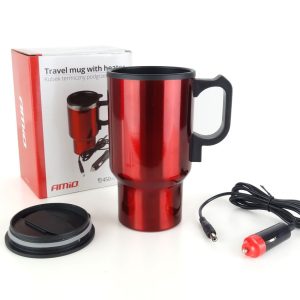 Calentador de bebidas 450ml, color rojo, 12V