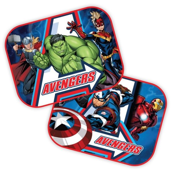 Protectores Solares Laterales 2 unid 44x35 cm AVENGERS