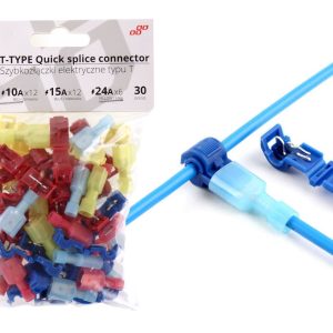 Conectores de conexión rápida tipo T caja 30 unid. MIX