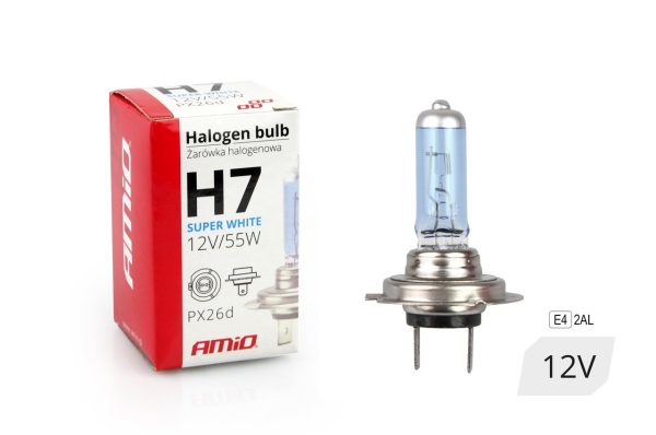 Bombilla halógena H7 12V 55W UV filter (E4) Super White