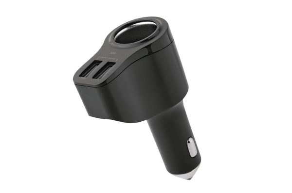 Cargador conexió a mechero con 2xUSB Carga rápida 2,4A PCH PRO-04
