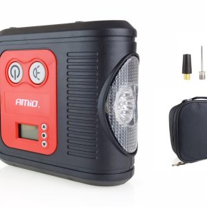 Compresor de aire con manómetro digital y linterna LED 12V Acomp-10