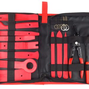 Herramientas para extraer tapicería 16 elementos con bolsa