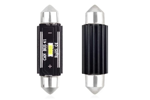 LED CANBUS 1 SMD UltraBright 1860 Festoon 41mm White 12V/24V