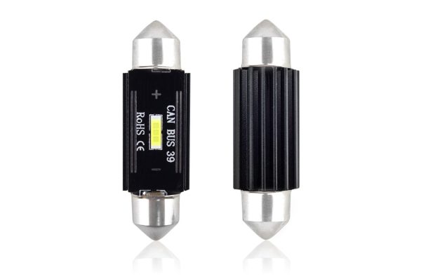 LED CANBUS 1 SMD UltraBright 1860 Festoon 39mm White 12V/24V