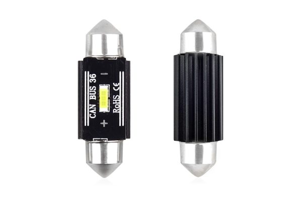 LED CANBUS 1 SMD UltraBright 1860 Festoon 36mm White 12V/24V