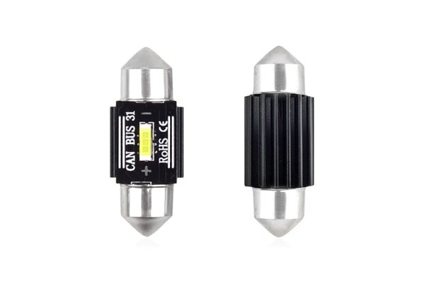 LED CANBUS 1 SMD UltraBright 1860 Festoon 31mm White 12V/24V