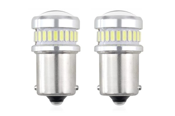 LED CANBUS 3014 24SMD + 3030 6SMD 1156 (R5W, R10W) P21 White 12V/24V