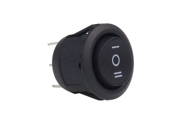 Interruptor redondo (doble) 12/230V BU03