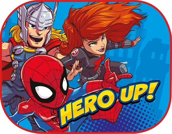 Protectores Solares Laterales 2 unid 44x35 cm MARVEL