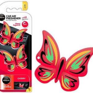 Ambientador para coche AROMA FANCY SHAPES BUTTERFLY Cherry