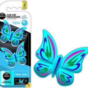 Ambientador para coche AROMA FANCY SHAPES BUTTERFLY Fresh Linen