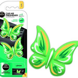 Ambientador para coche AROMA FANCY SHAPES BUTTERFLY Lemon