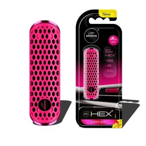 Ambientador para coche AROMA FANCY SHAPES POLYMER HEX Bubble Gum
