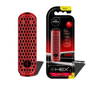 Ambientador para coche AROMA FANCY SHAPES POLYMER HEX Cherry