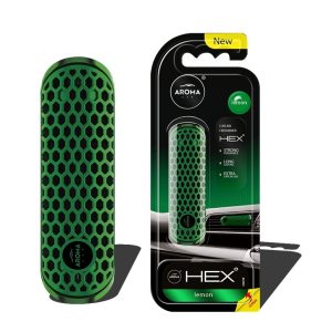 Ambientador para coche AROMA FANCY SHAPES POLYMER HEX Lemon