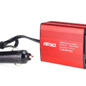 Convertidor (invertidor) AMiO 12V/230V 150W/300W 2xUSB PI01