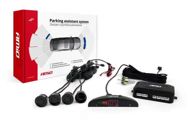 Sensor de Aparcamiento LED 4 sensores- color negro